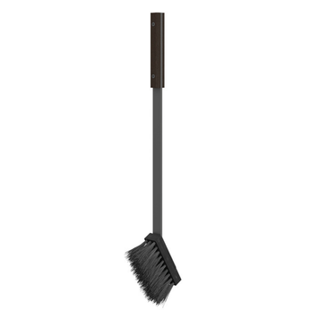 Стальная щетка для камина SAVEN Brush L black 50 см с деревянной ручкой SB/L/BL фото