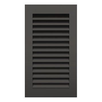 Вентиляционная решетка для камина SAVEN Hide Vertical 30х17 (черный) HV/30/17/BL фото