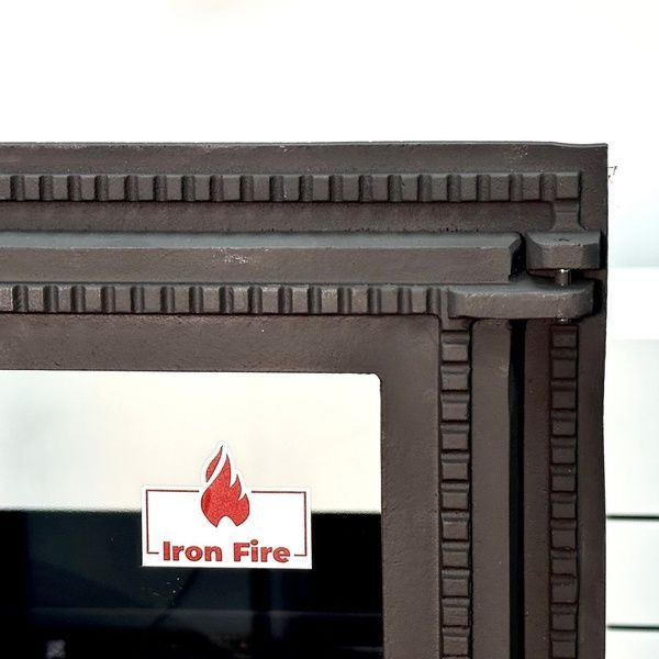 Комплект чавунних дверцят Iron Fire Brown 440x640 мм для каміна/барбекю з вогнетривким склом Robax + піддувальна Style 35 315х180 мм 1479 фото