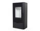 Стальная печь-камин Defro Home Solum 2.0 8 кВт на дровах (черная) KOM-Solum-2.0-black фото 1