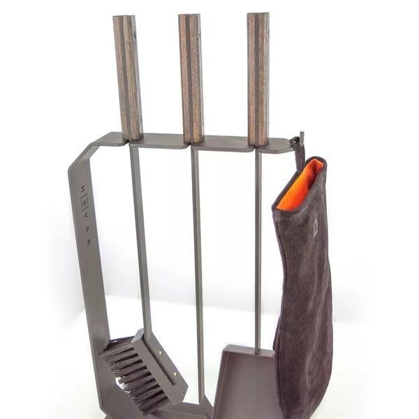 Набор для камина SAVEN Set 6 L black SS/6L/BL фото