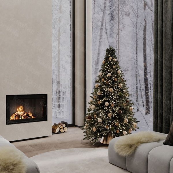 Сталева камінна топка M-FIRE 80 пряма 17 кВт на дровах (чорний шамот) m-fire80pBlack фото