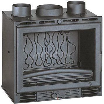 Чугунная каминная топка Invicta 700 GV TURBO insert 10 кВт на дровах 967144 фото