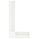 Угловая вентиляционная решетка для камина SAVEN Loft Angle 95х450х800 левая (белый) LOFT/NL/9,5/45/80/W фото 4