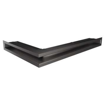 Кутова вентиляційна решітка для каміна SAVEN Loft Angle 60х600х400 права (графіт) Loft/NP/6/60/40/G фото