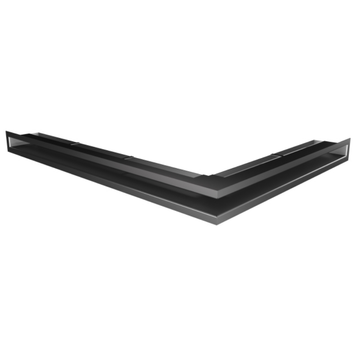 Угловая вентиляционная решетка для камина SAVEN Loft Angle 60х600х800 левая (графит) Loft/NL/6/60/80/G фото