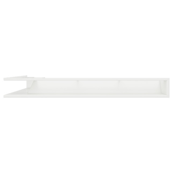 Кутова вентиляційна решітка для каміна SAVEN Loft Angle 95х800х450 права (білий) LOFT/NP/9,5/80/45/W фото