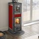 Чугунная печь-камин La Nordica GEMMA FORNO 5.0 7 кВт с варочной поверхностью на дровах (бордовая керамика) 7111720 фото 4