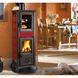 Чугунная печь-камин La Nordica GEMMA FORNO 5.0 7 кВт с варочной поверхностью на дровах (бордовая керамика) 7111720 фото 2