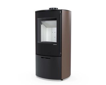 Сталева піч-камін Defro Home Ceres 2.0 6 кВт на дровах (коричнева) KOM-CERES-2.0-brown фото