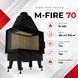 Стальная каминная топка с угловым стеклом M-FIRE 70 15 кВт на дровах (левое) m-fire70l фото 9