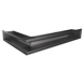 Кутова вентиляційна решітка для каміна SAVEN Loft Angle 90х600х400 права (графіт) Loft/NP/9/60/40/G фото 1