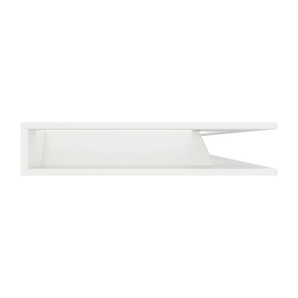 Кутова вентиляційна решітка для каміна SAVEN Loft Angle 95х950х450 права (білий) LOFT/NP/9,5/95/45/W фото