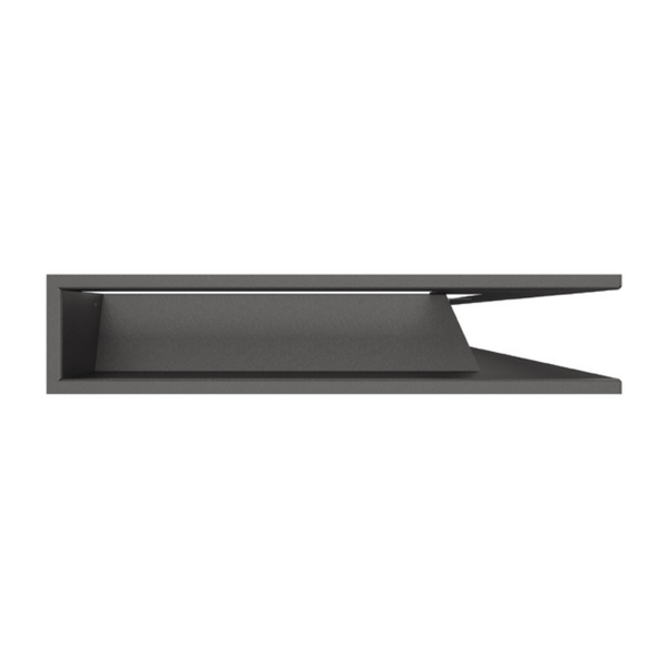 Угловая вентиляционная решетка для камина SAVEN Loft Angle 95х950х450 правая (графит) LOFT/NP/9,5/95/45/G фото