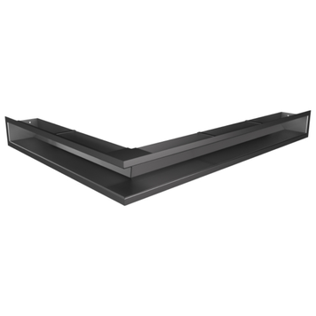 Кутова вентиляційна решітка для каміна SAVEN Loft Angle 90х800х600 права (графіт) Loft/NP/9/80/60/G фото