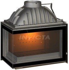 Чугунная каминная топка Invicta Foyer d&rsquo;angle VG 12 кВт на дровах с левым угловым стеклом P626373 фото
