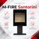 Сталева піч-камін M-FIRE Santorini на нозі 12 кВт на дровах m-fireSantoriniN фото 9