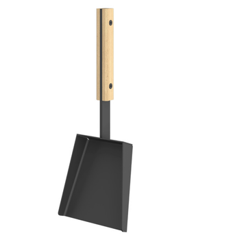 Стальная лопатка для камина SAVEN Shovel S white 30 см с деревянной ручкой SH/S/W фото