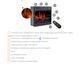 Каминокомплект AFLAMO SIMPLE LED 60 3D с обогревом (орех) SIMPLE ГОРІХ + LED 60 3D фото 7