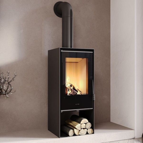 Стальная печь-камин M-FIRE Evia 10 кВт на дровах m-fireEVIA фото