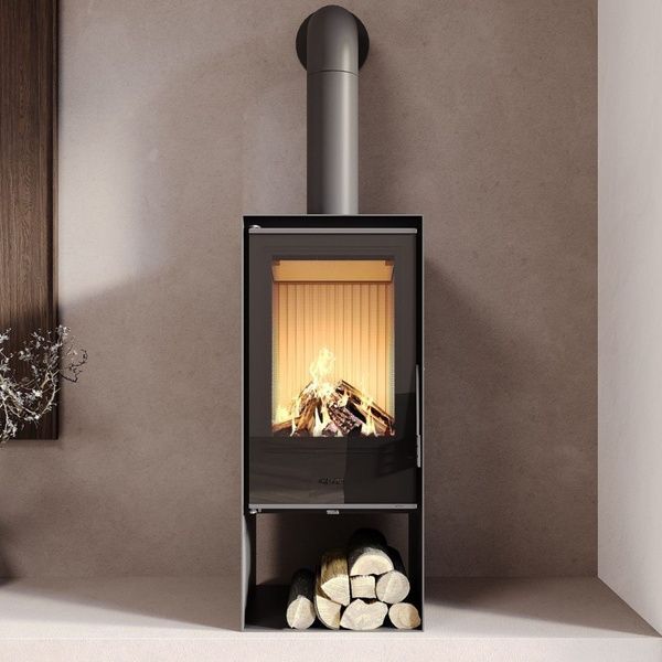Стальная печь-камин M-FIRE Evia 10 кВт на дровах m-fireEVIA фото