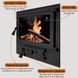 Чавунні дверцята Iron Fire Panorama Lux 580х500 мм для печі/барбекю з вогнетривким склом Robax 1253 фото 5