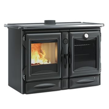 Кухонная печь на дровах La Nordica ALASKA 12 кВт (Glazed Black) 3000030 фото