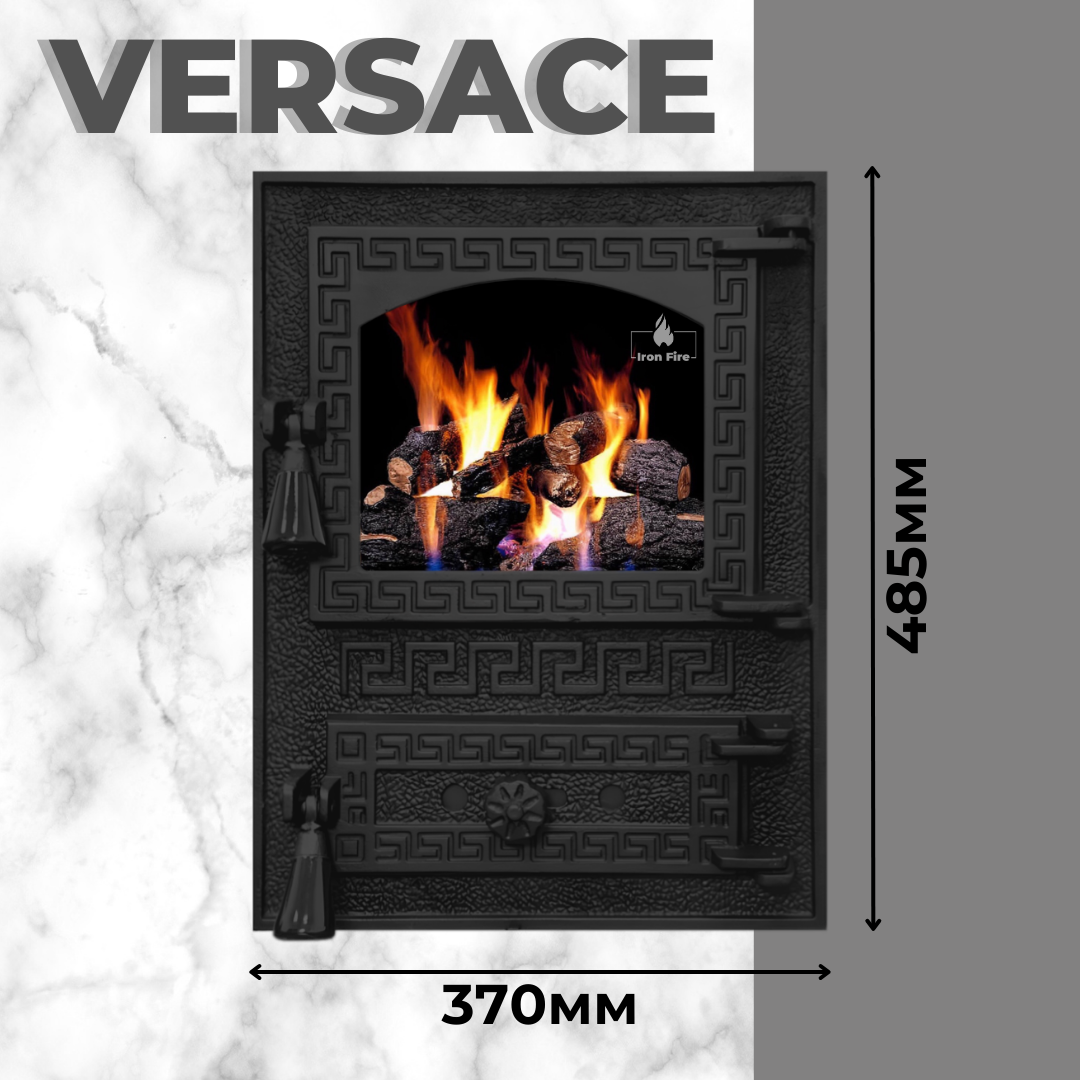 Чавунні дверцята для каміна Iron Fire Versace